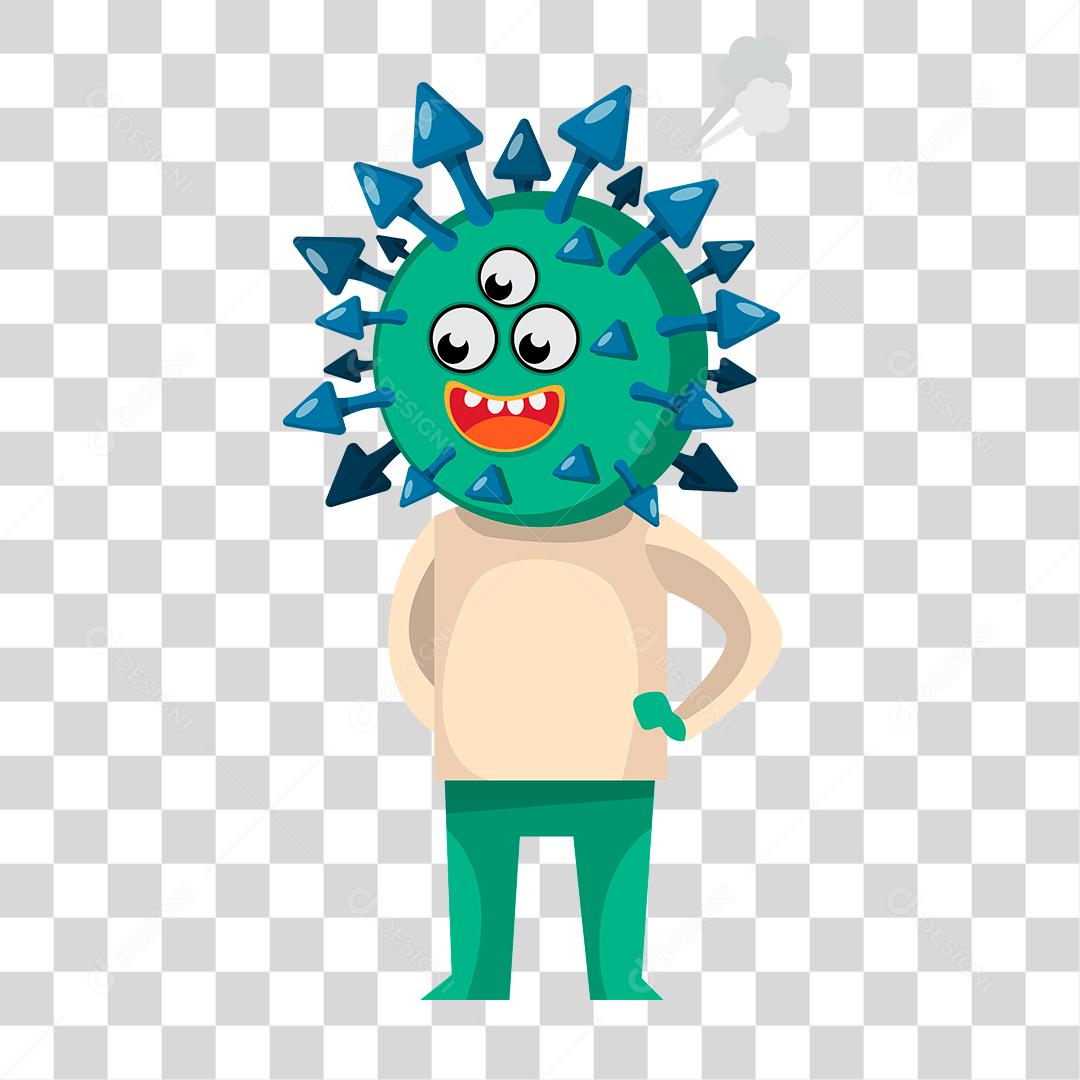 Desenho de virus pessoas