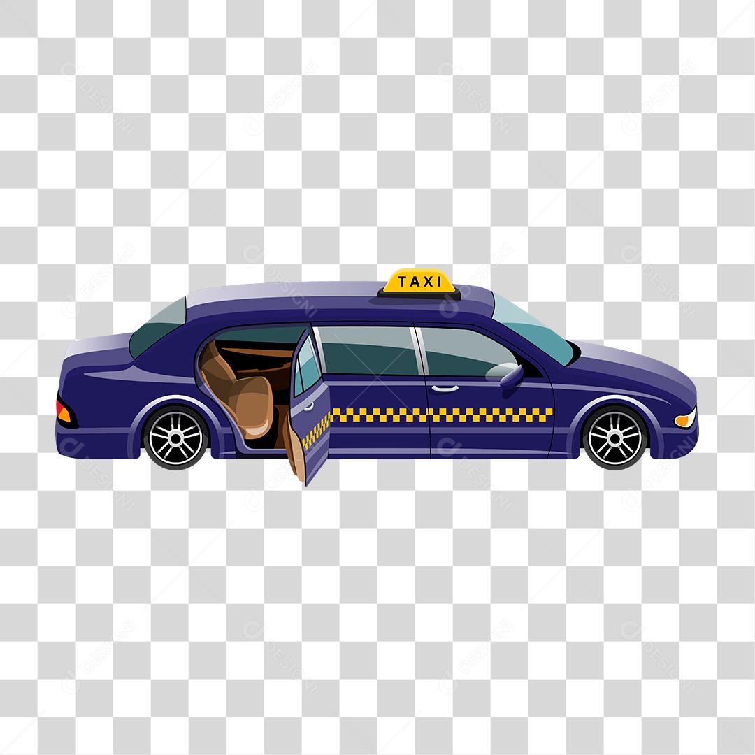 Desenho de carro taxi