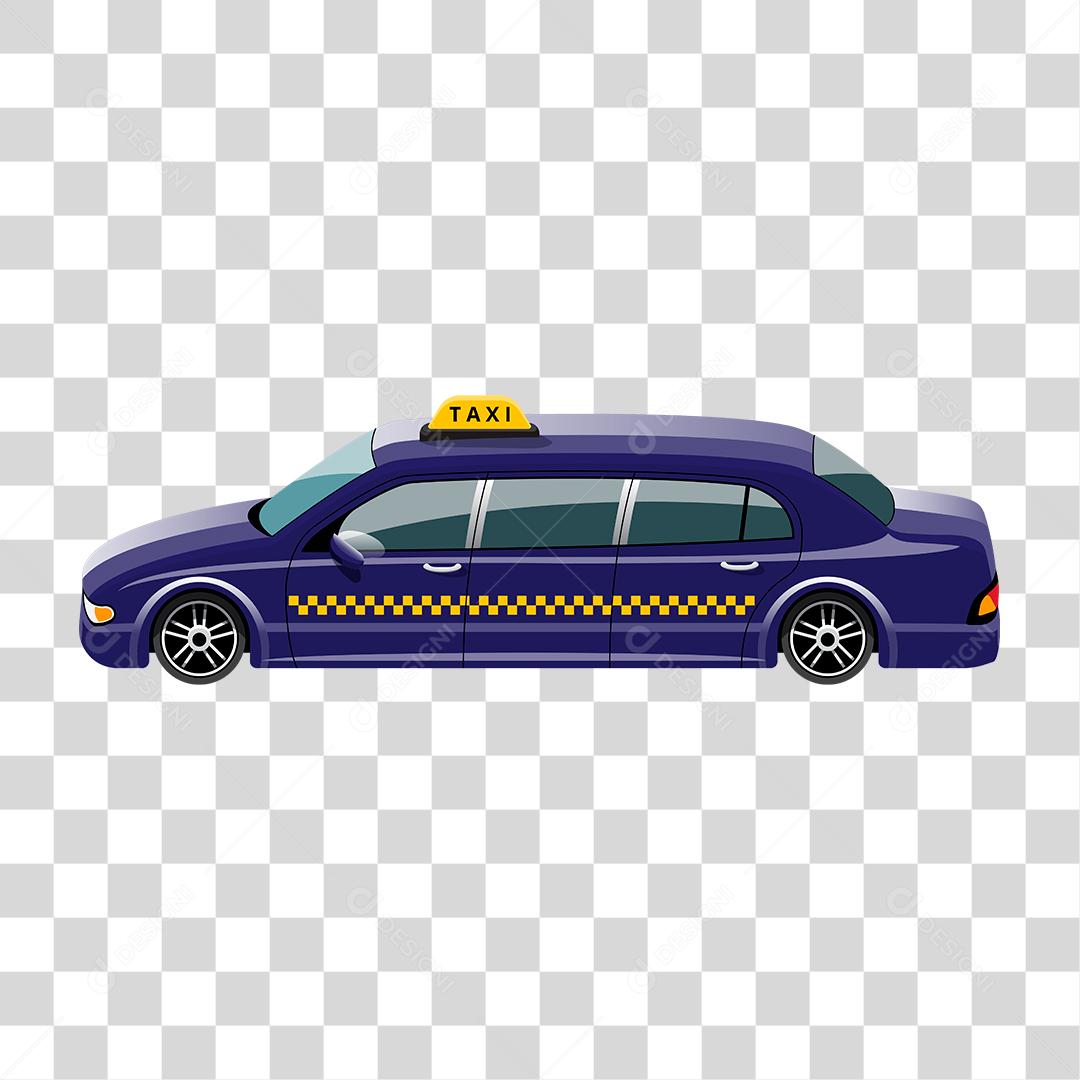 Desenho de carro taxi