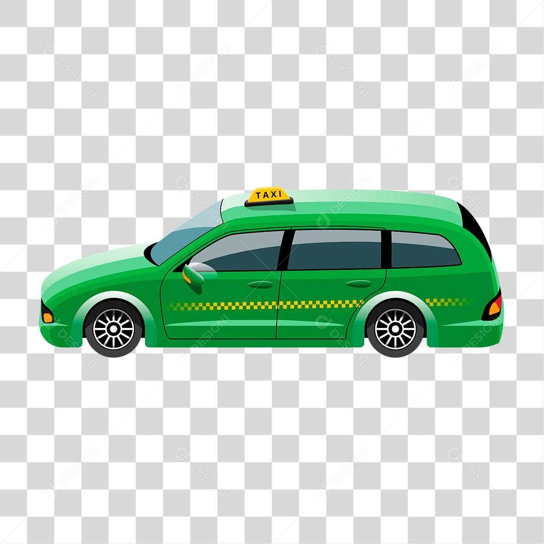 Desenho de carro taxi