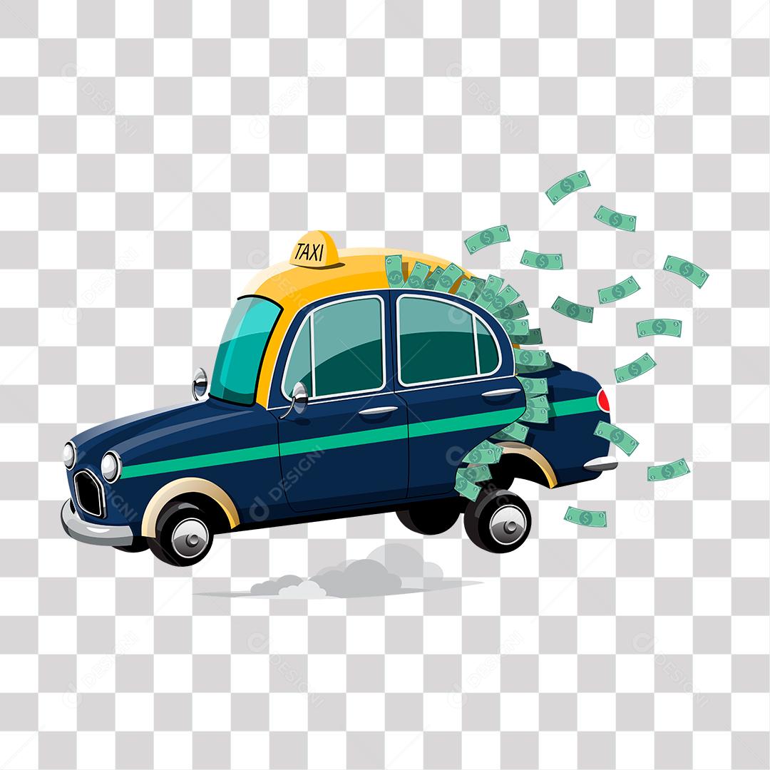 desenho de tax azul com faixa azul bebe cheio de dinheiro