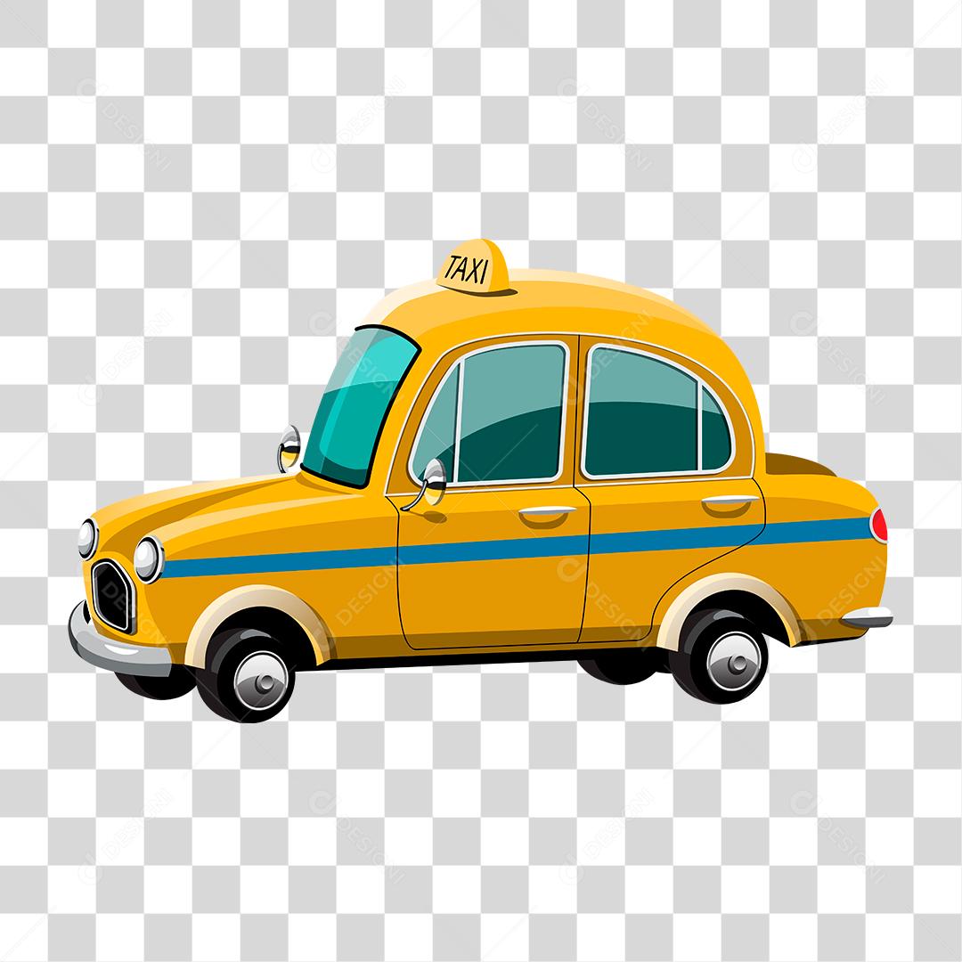Desenho de taxi