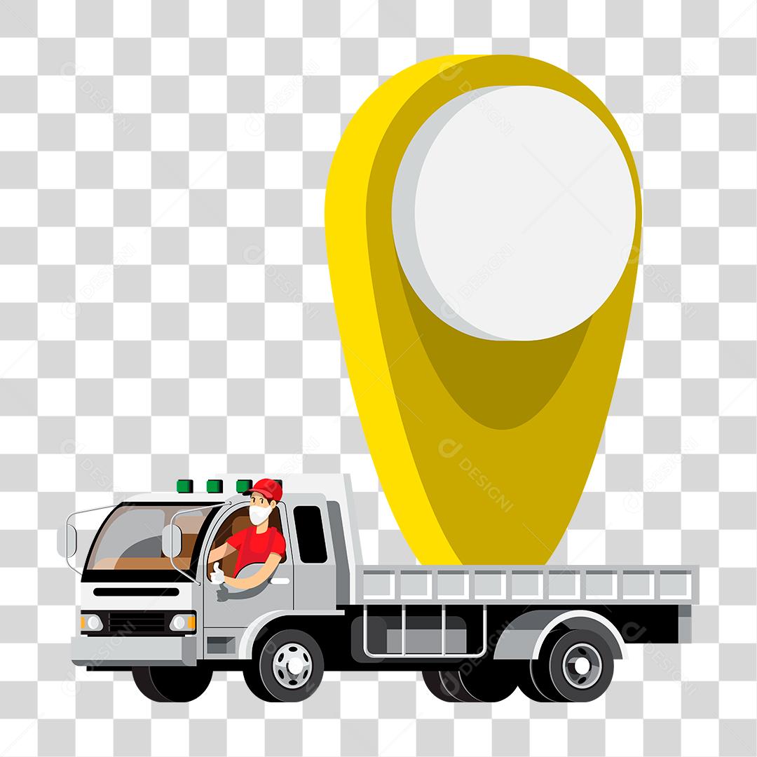 Desenho de correios fazendo entregas caixas encomendas