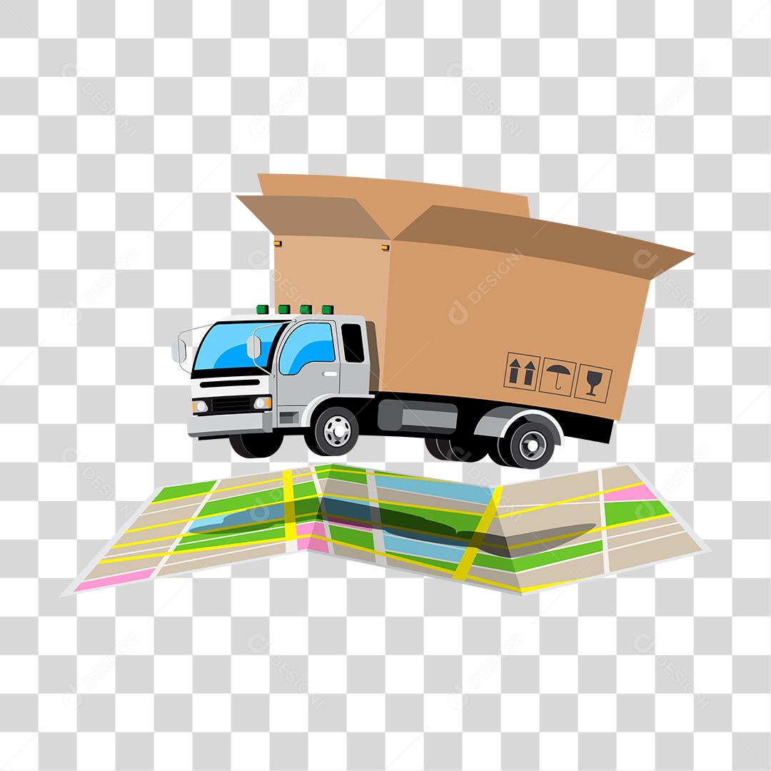 Desenho de carro entregas