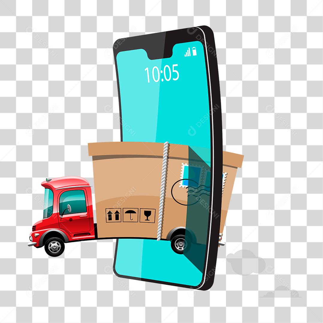 Desenho de carro entregas