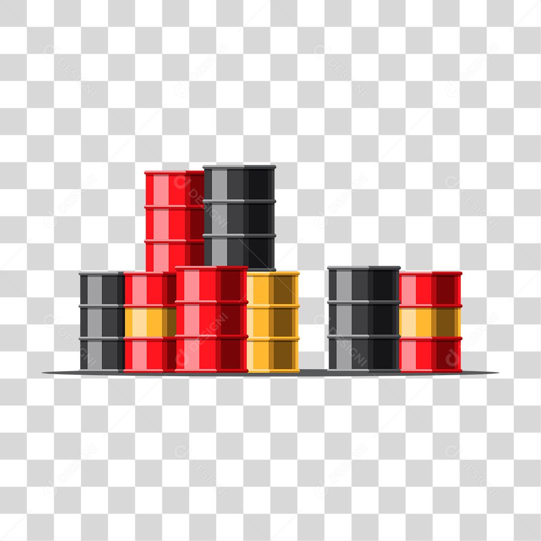 Desenho de latas grandes