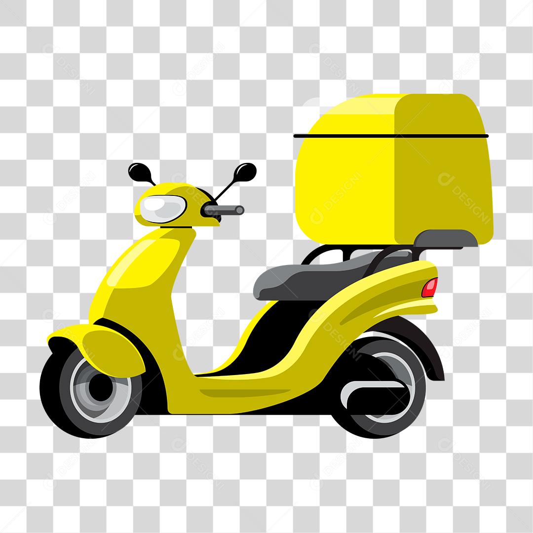 Desenho de motoboy entregas