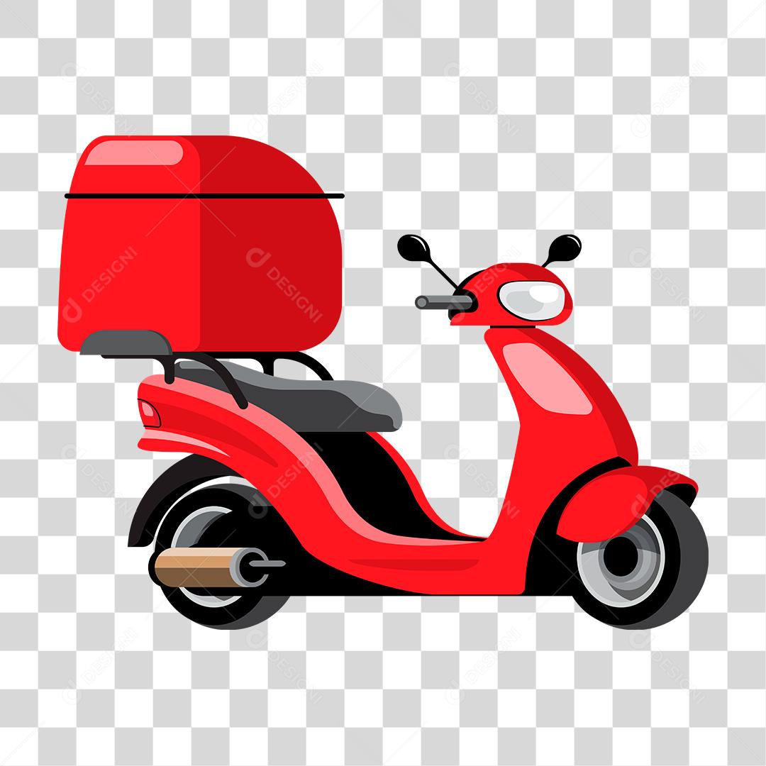 Desenho de motoboy entregas