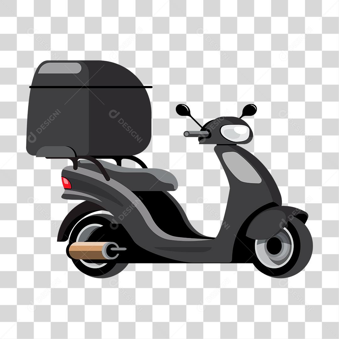 Desenho de motoboy entregas