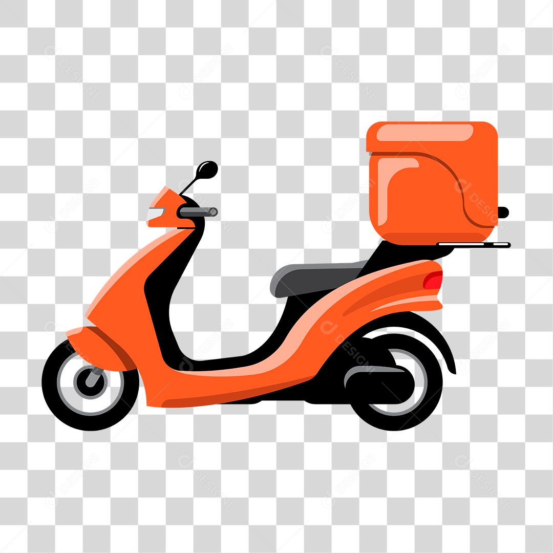 Desenho de motoboy entregas