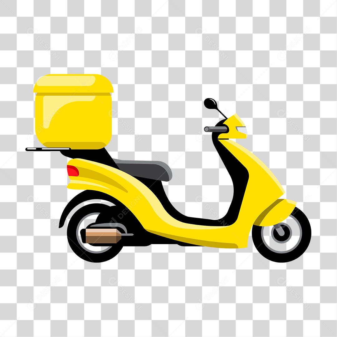 Desenho de motoboy entregas