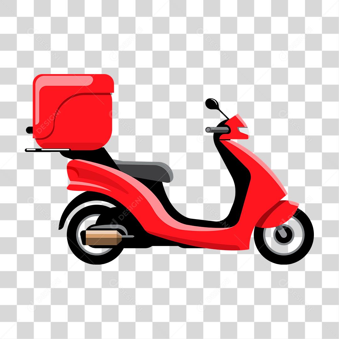 Desenho de motoboy entregas