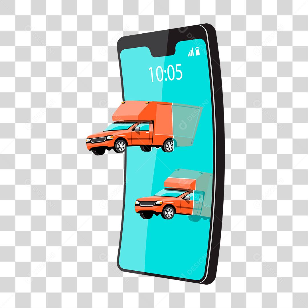 Desenho de frete caminhao