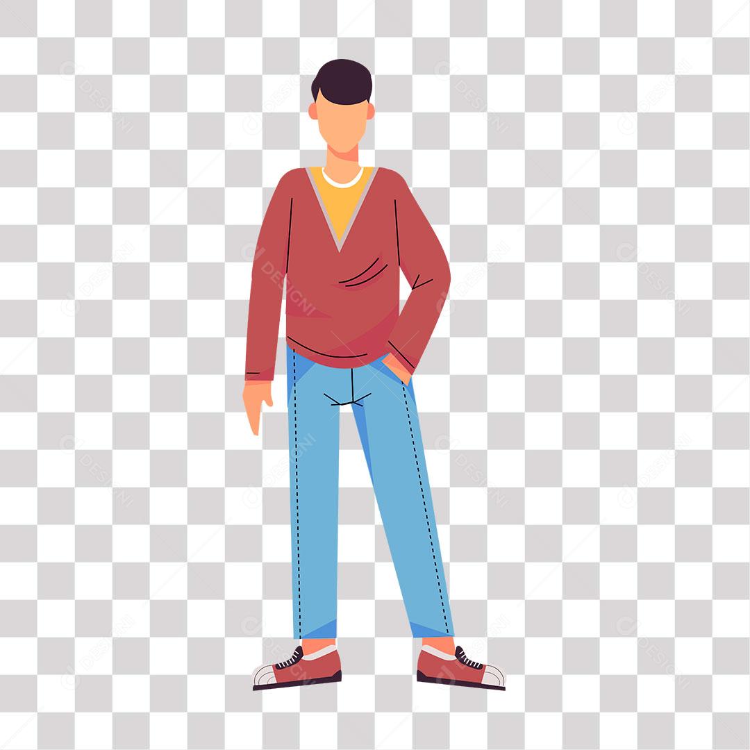 desenho de modelo com pose