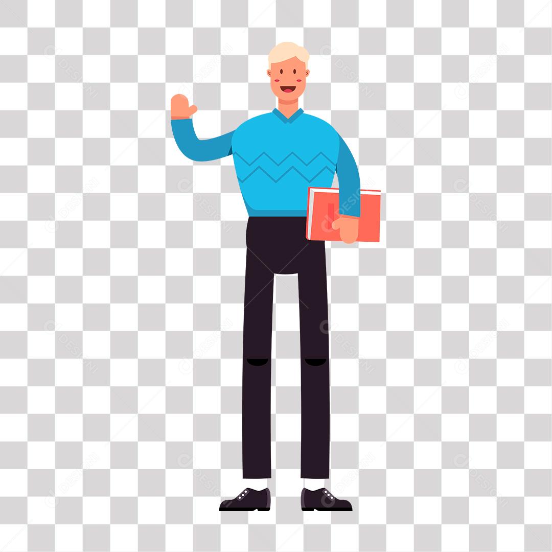 Homem Trabalhador De Negócios Personagem De Desenho