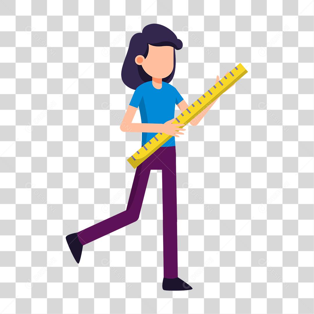 Desenho de mulher sorridente