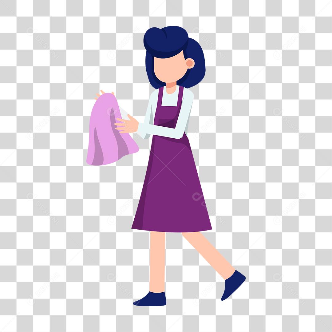 Desenho de mulher feliz