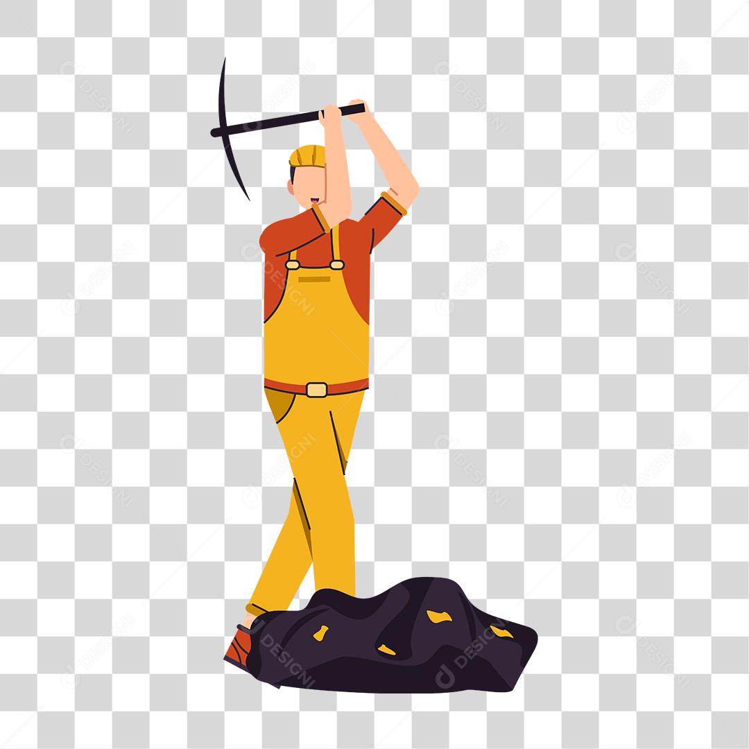 Desenho de homem trabalhando