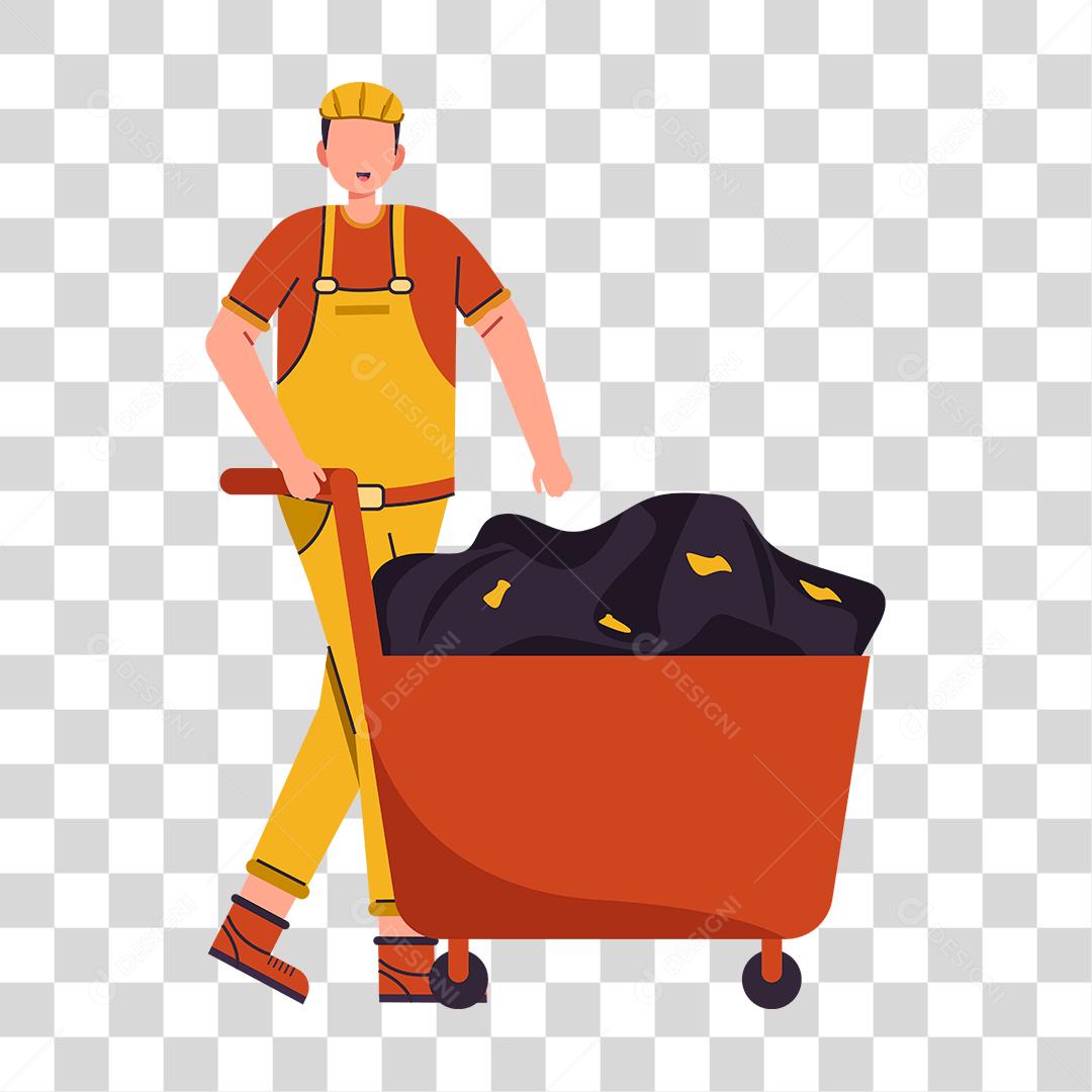 Desenho de homem trabalhando