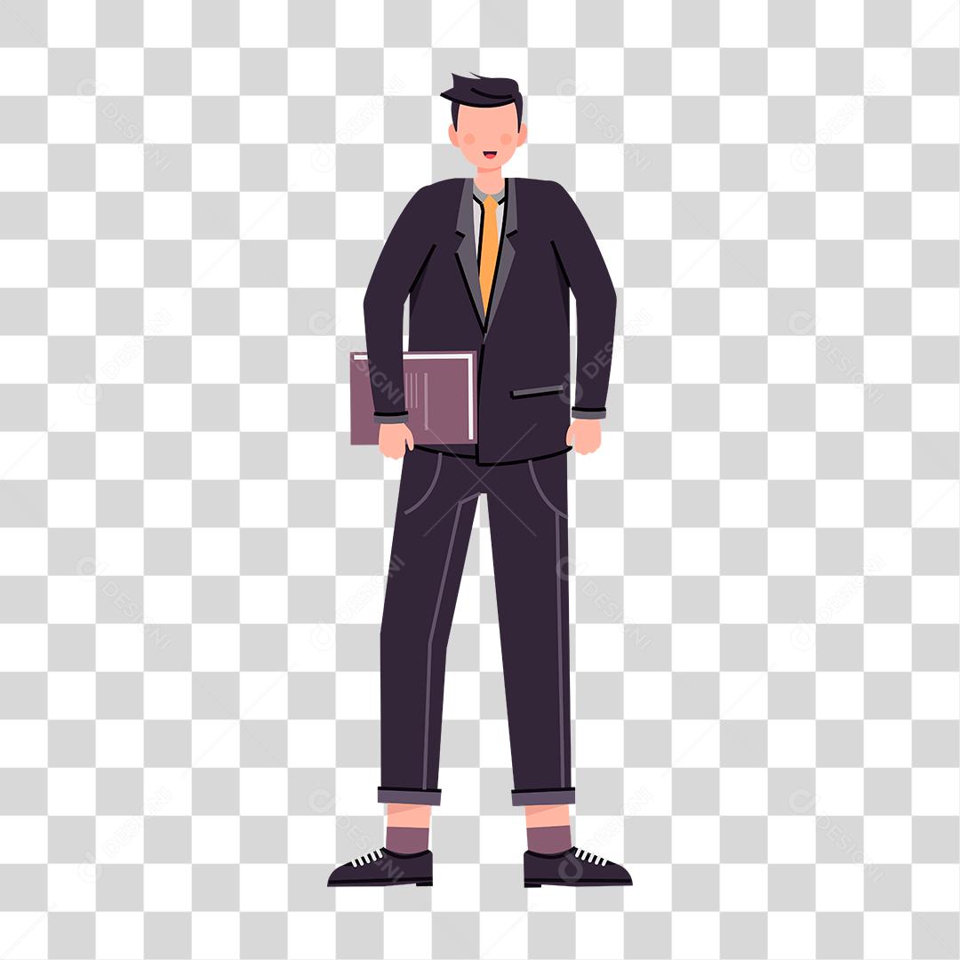 Desenho de homem bem vestido empresário pessoa de negócios