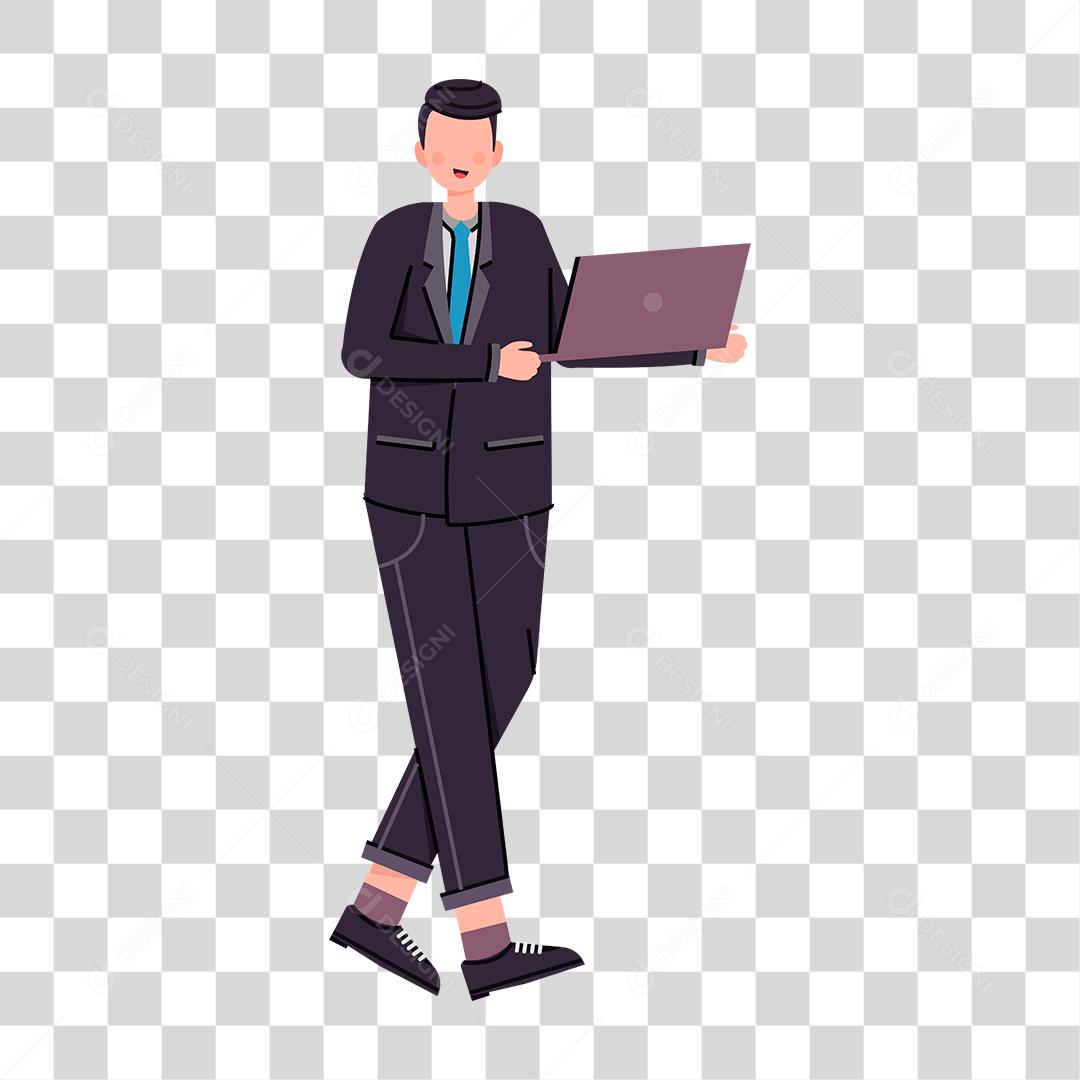 Desenho de homem bem vestido empresário pessoa de negócios