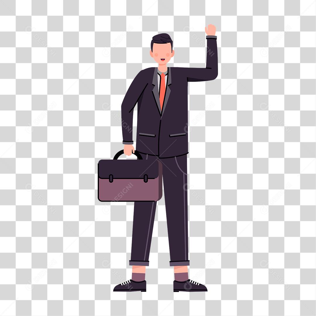 Desenho de homem bem vestido empresário pessoa de negócios