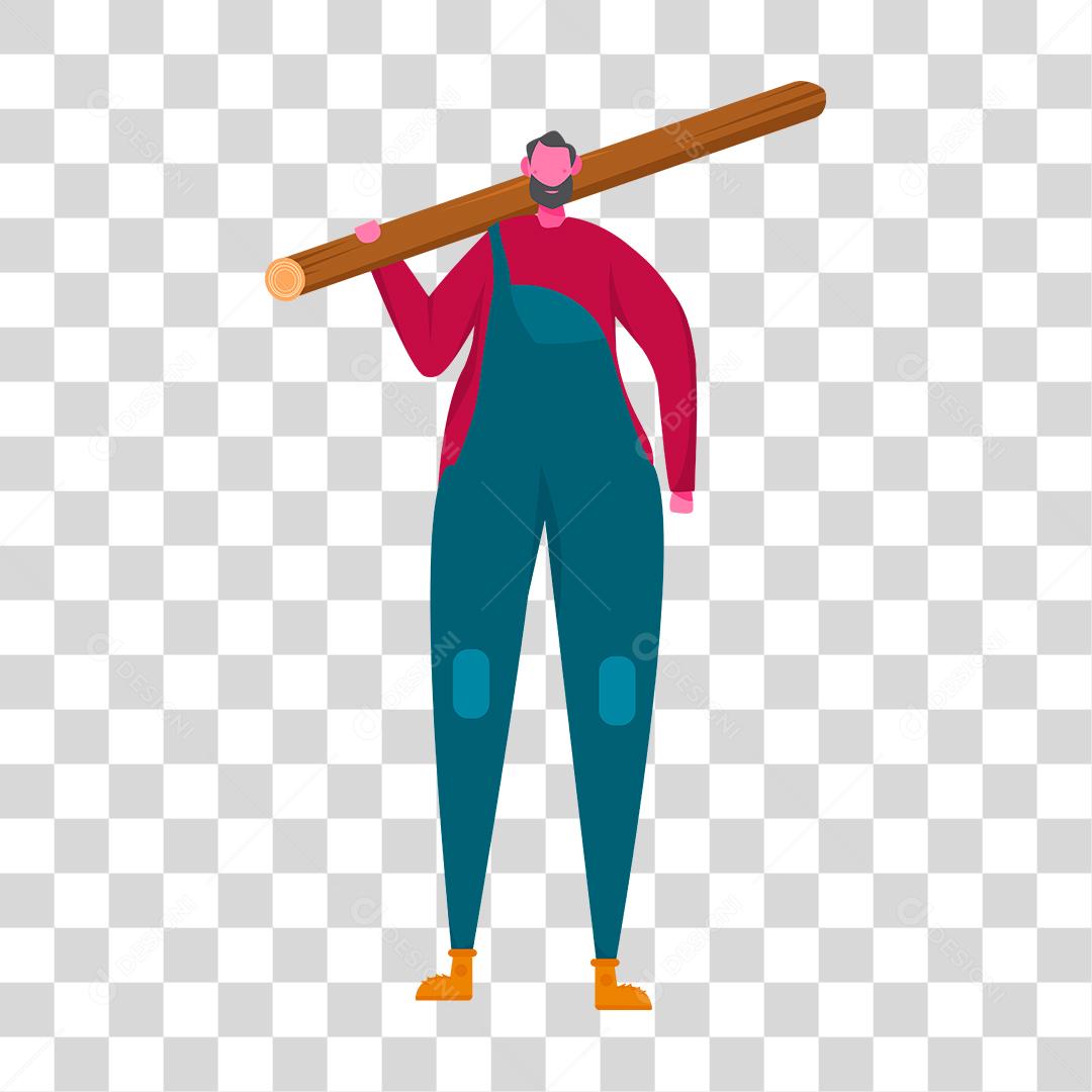 Desenho de um homem representando as profissões