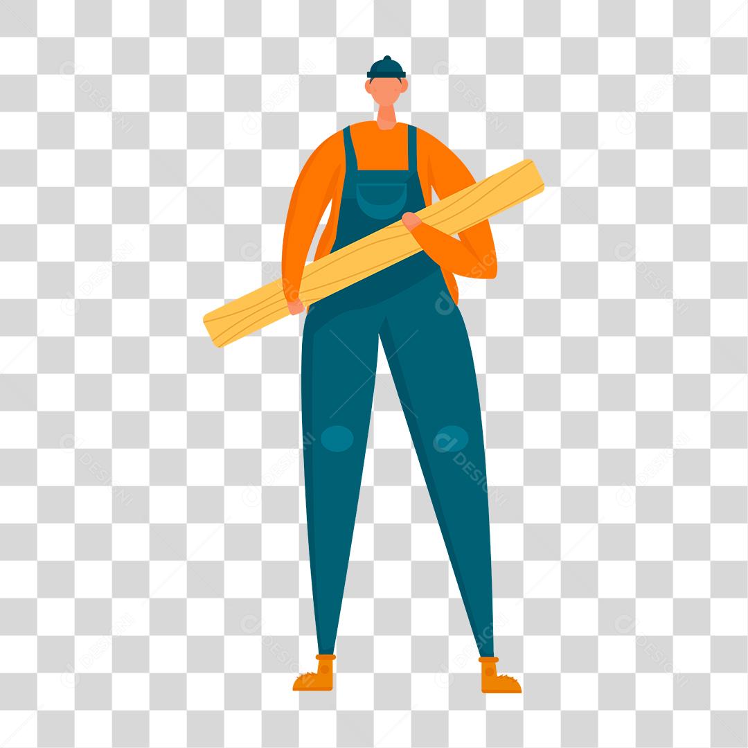 Desenho de um homem representando as profissões