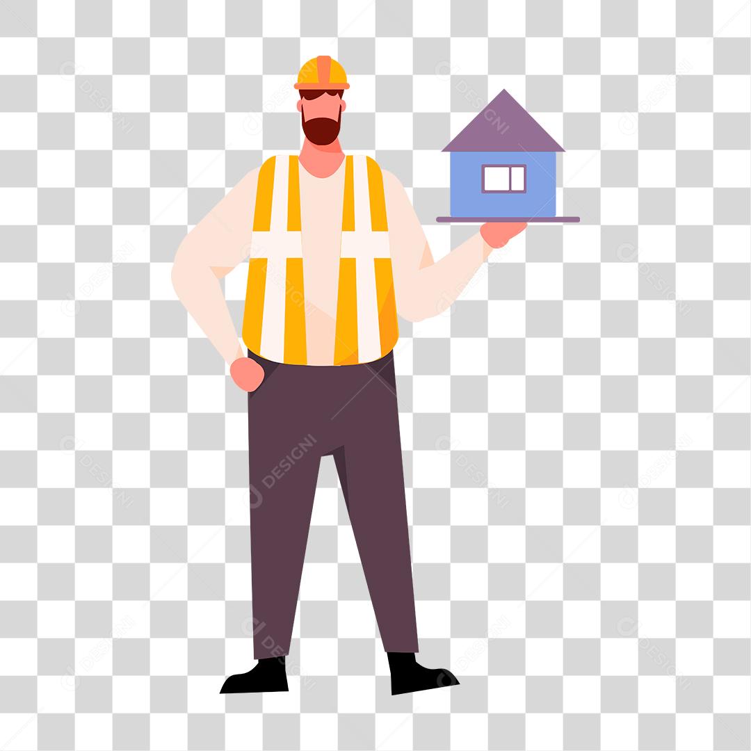 Desenho de um homem representando as profissões