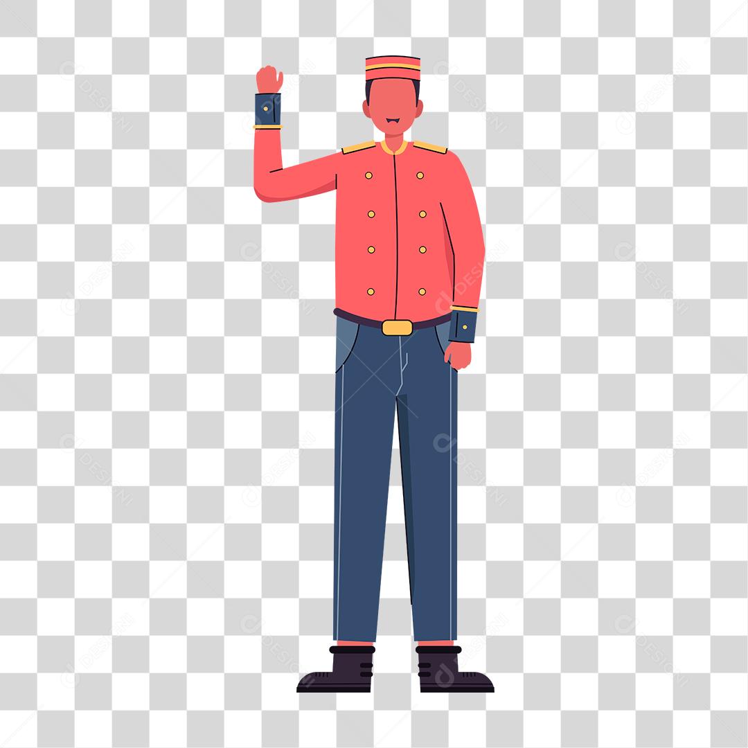 Desenho de um homem representando as profissões