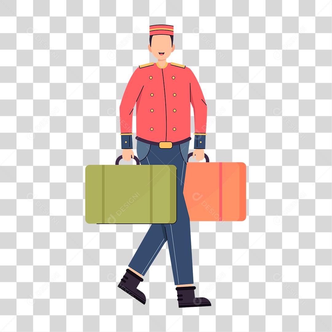 Desenho de um homem representando as profissões