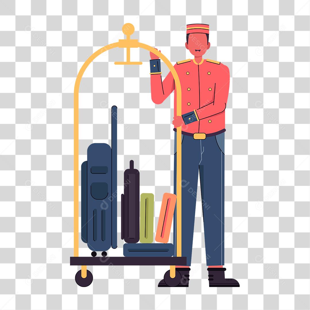 Desenho de um homem representando as profissões