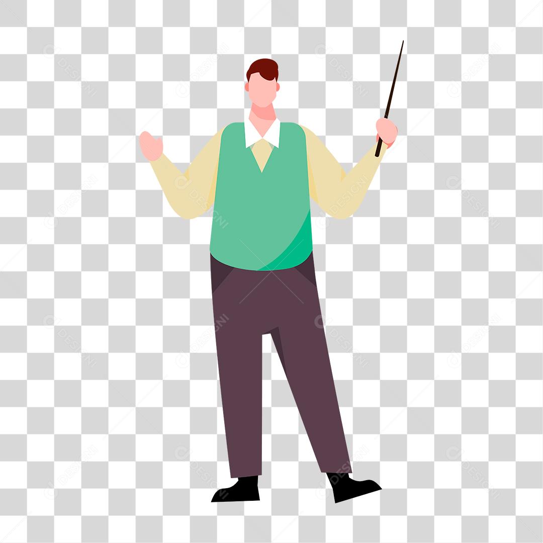 Desenho de um homem representando as profissões