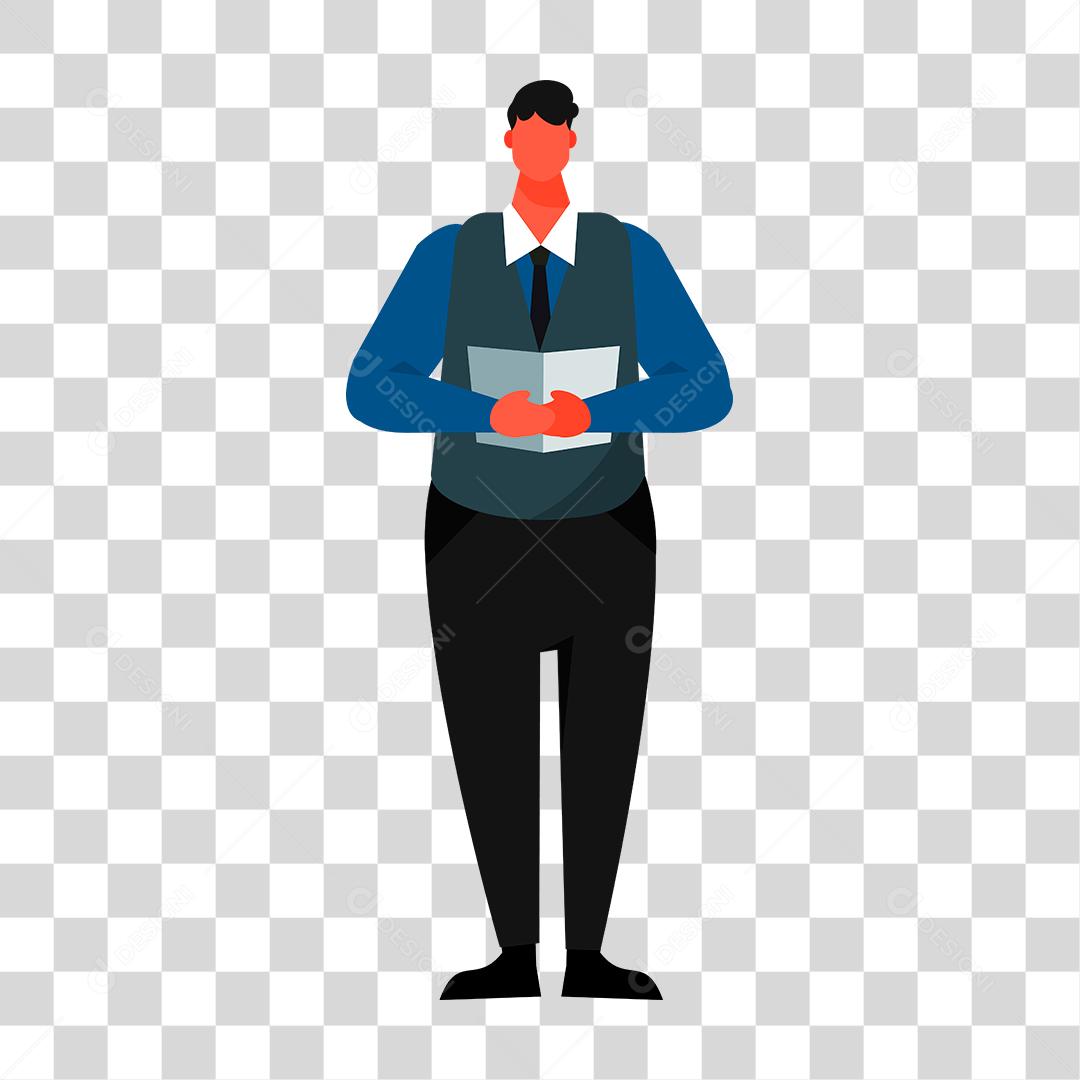 Desenho de um homem representando as profissões