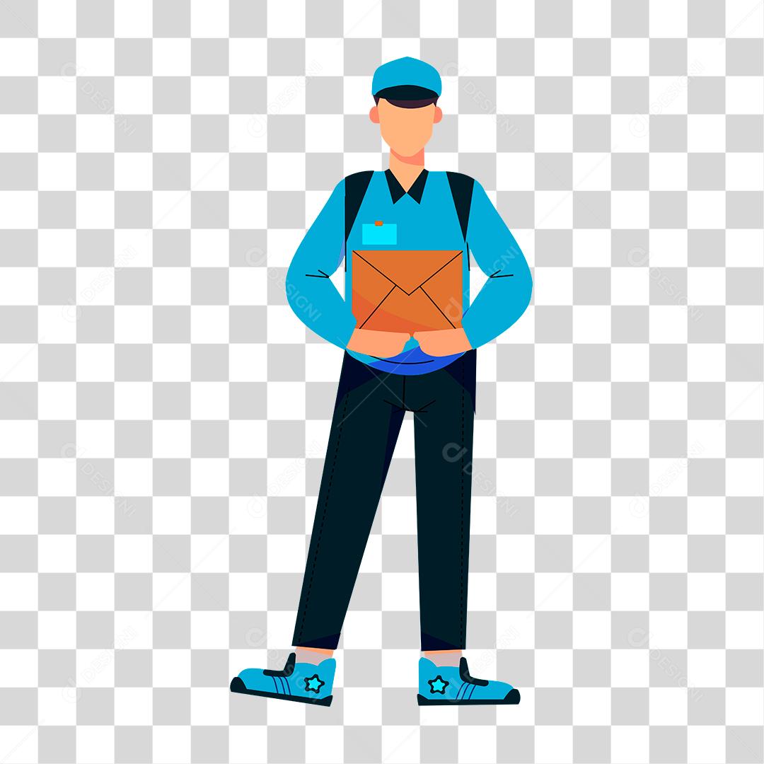 Desenho de um homem representando as profissões