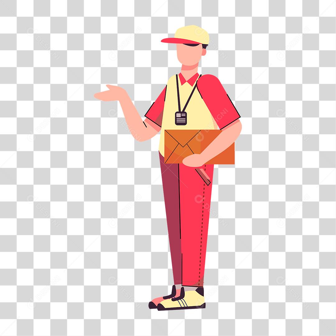 Desenho de um homem representando as profissões