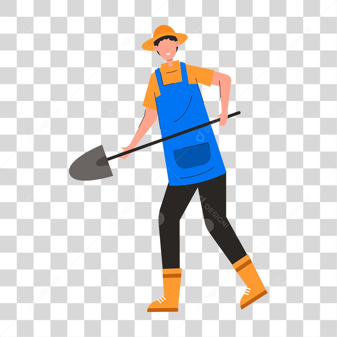 Desenho de um homem representando as profissões