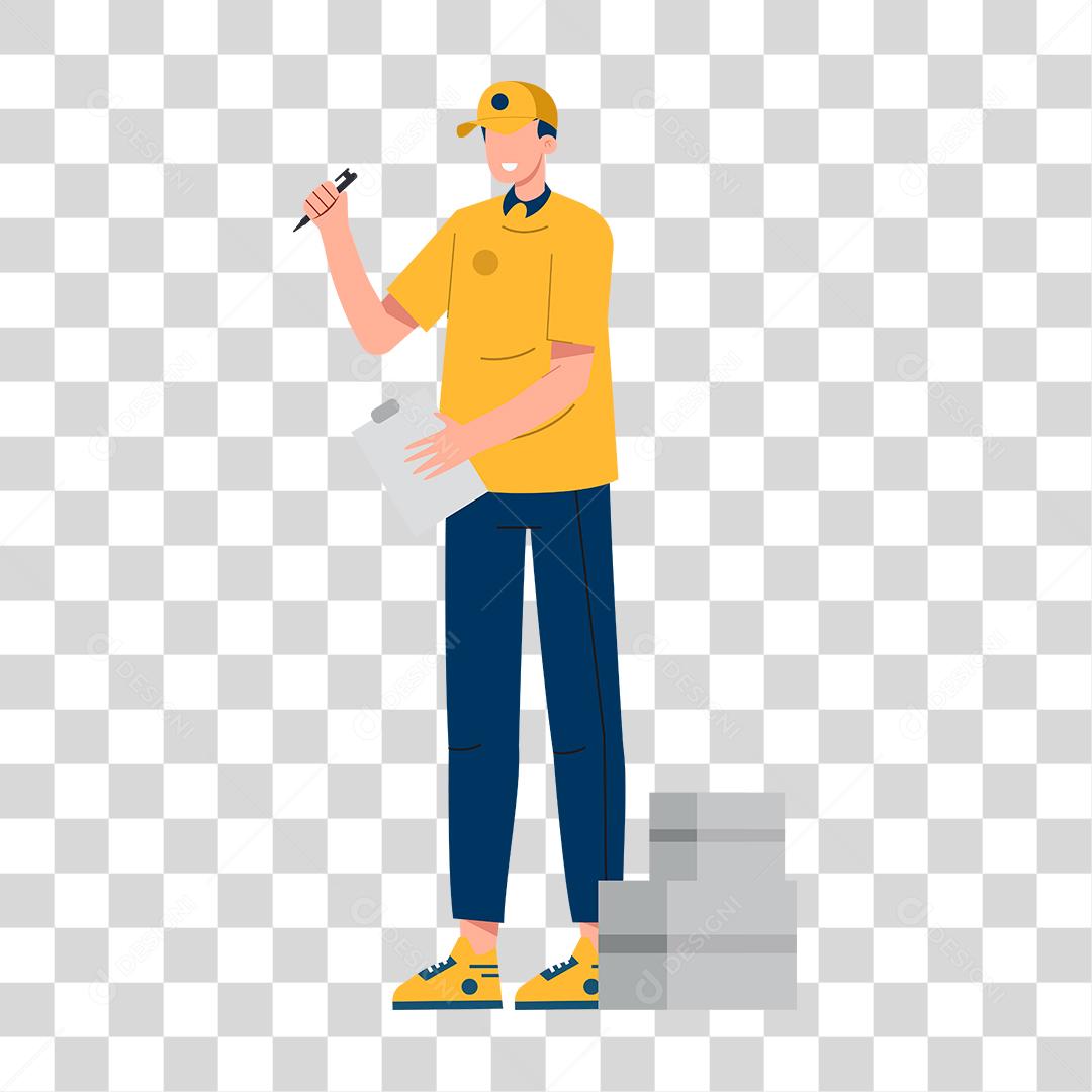 Desenho de um homem representando as profissões