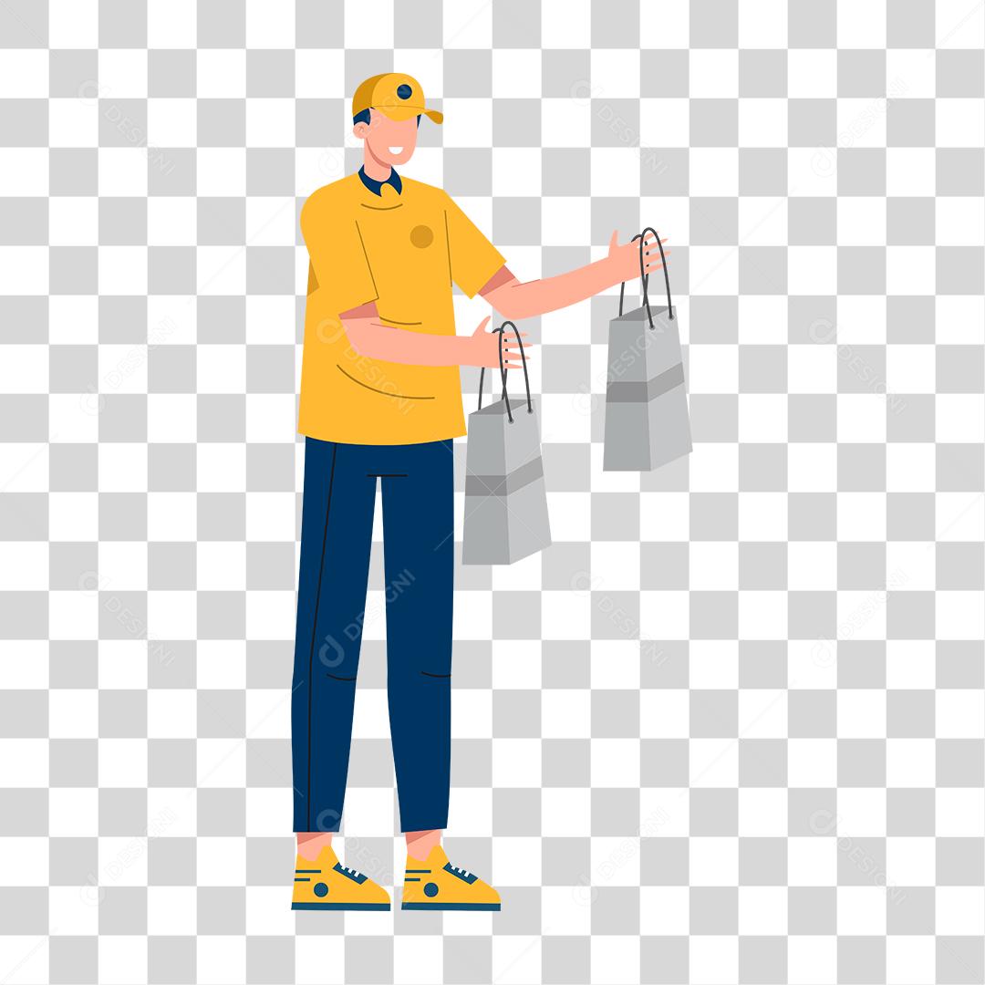 Desenho de um homem representando as profissões