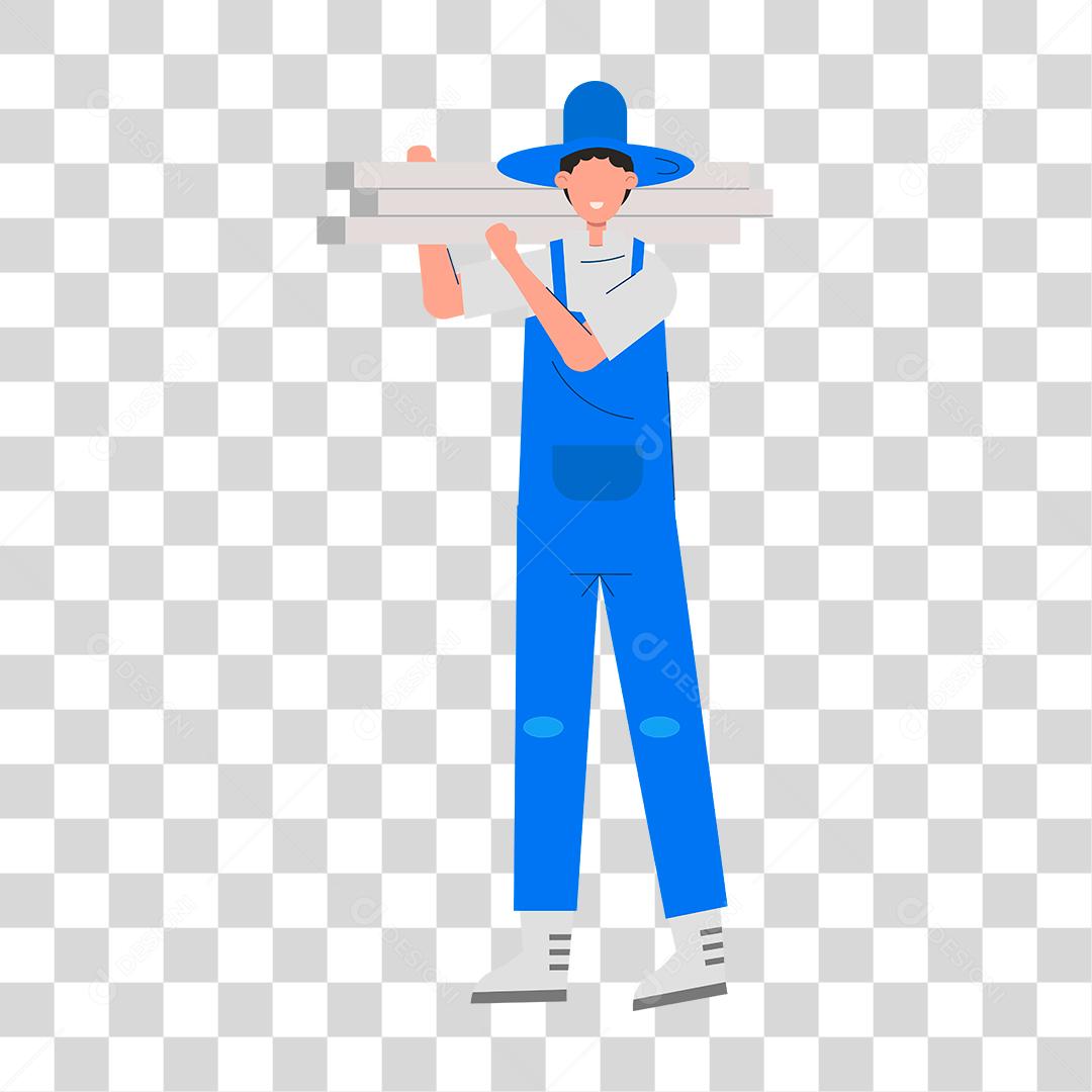 Desenho de um homem representando as profissões