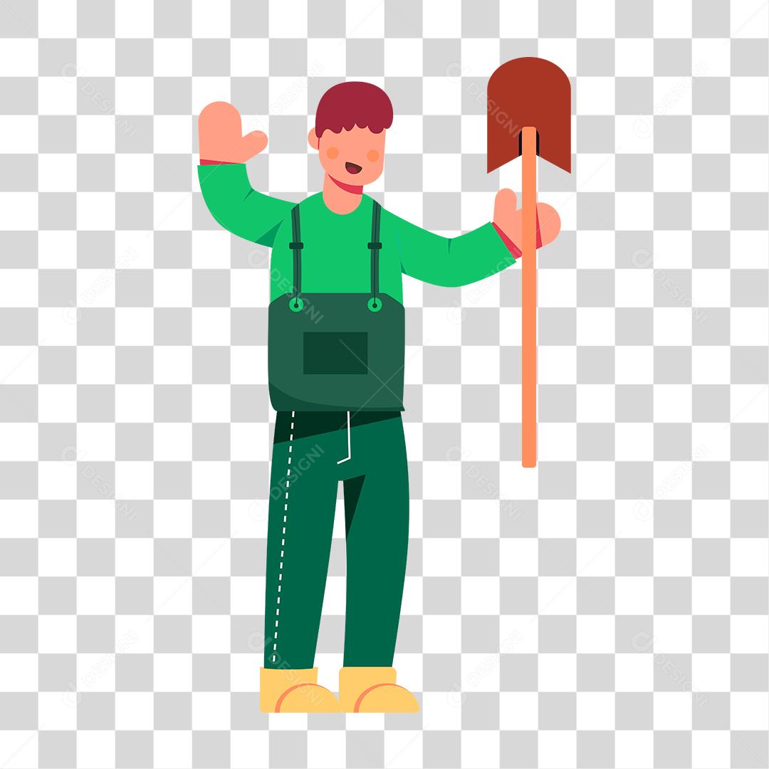 Desenho de um homem representando as profissões