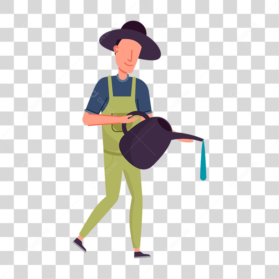 Desenho de um homem representando as profissões