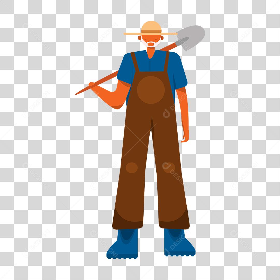 Desenho de um homem representando as profissões