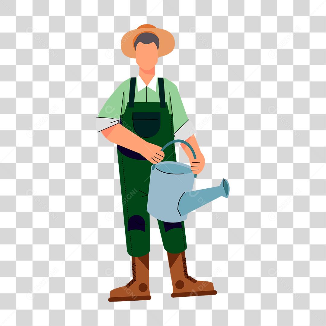 Drawing of a man representing professions