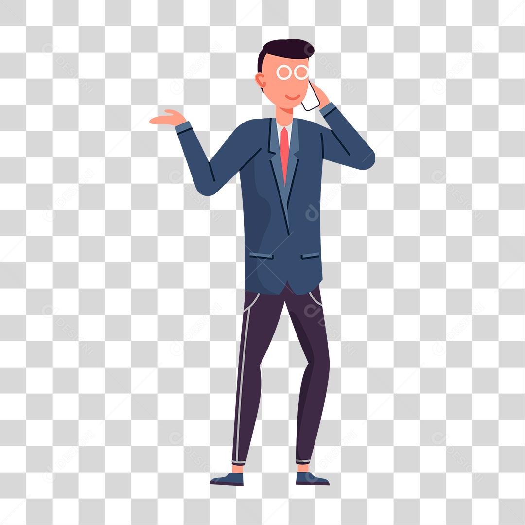 Desenho de um homem representando as profissões