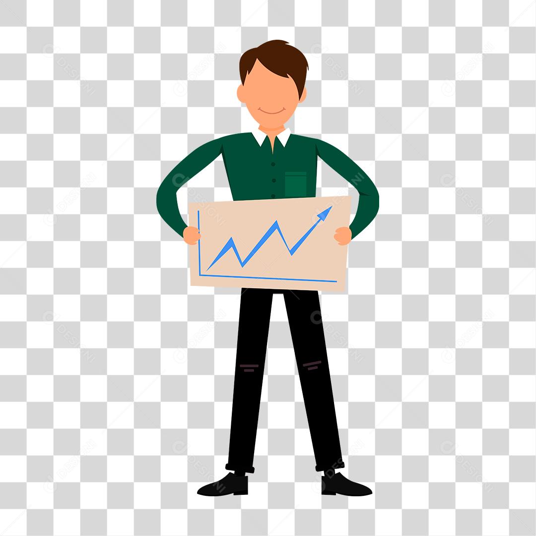 Desenho de um homem representando as profissões