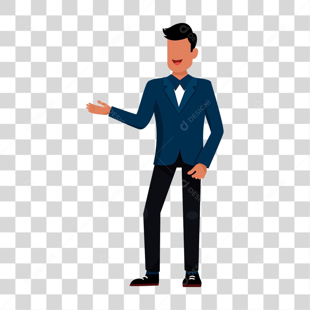 Desenho de um homem representando as profissões