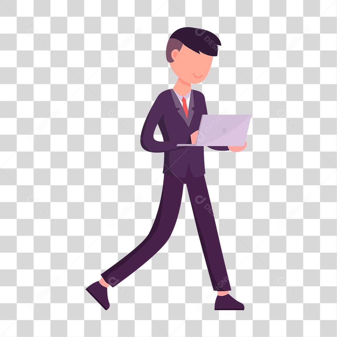 Desenho de homem empresário