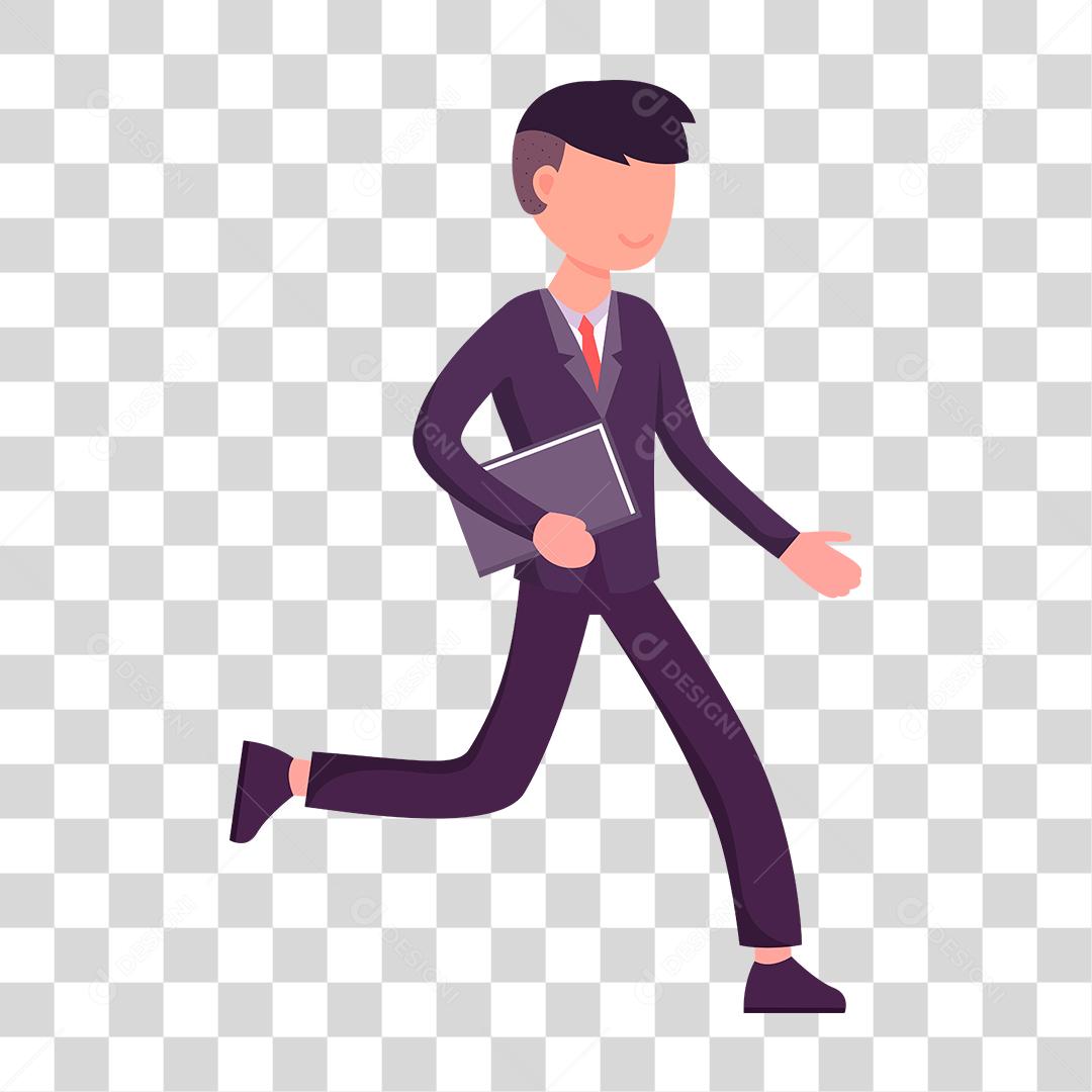 Desenho de homem empresário