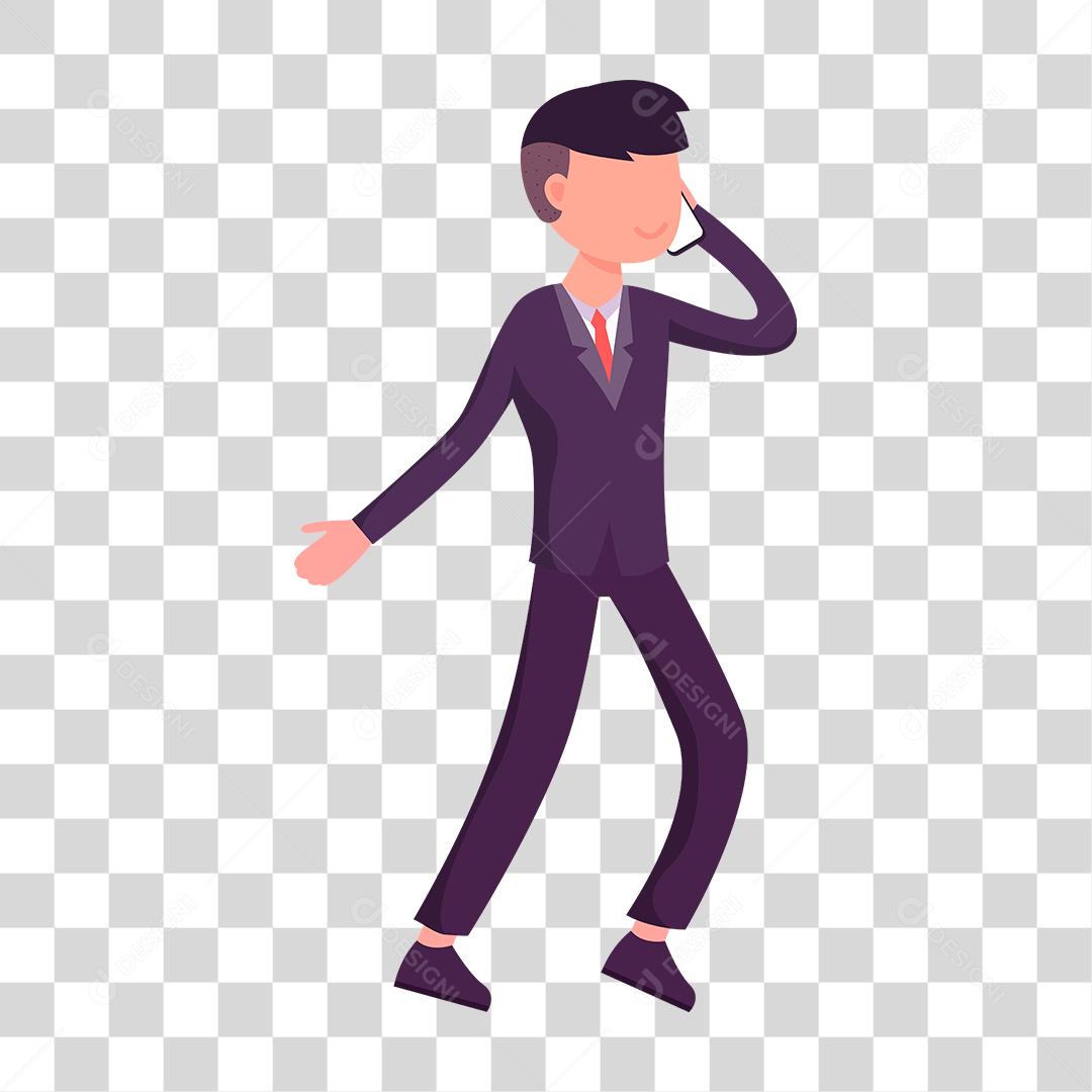 Desenho de homem empresário